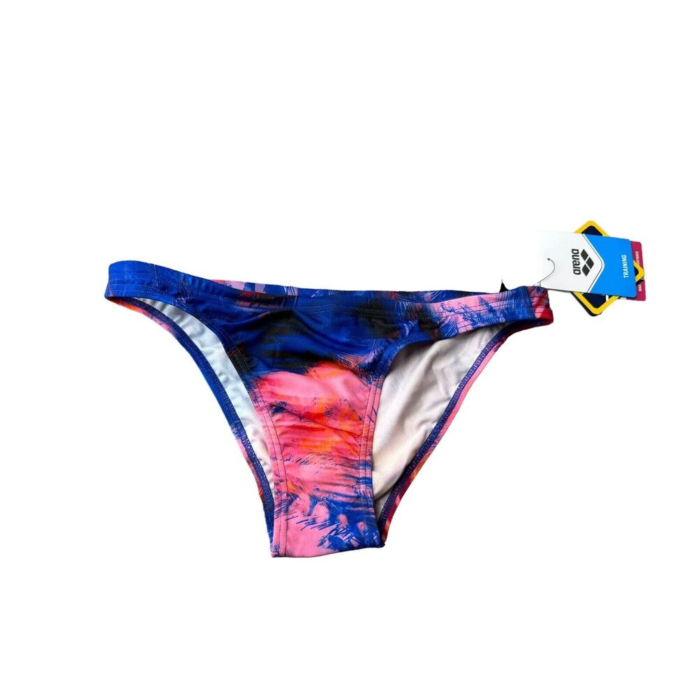Arena Women's Turquoise Multicolor Palm Swimsuit Bottoms Size 32 NEW
